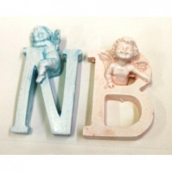 ---ALFABETO GESSO COLOR 10cm CON ANGELO [0141831-00.jpg]