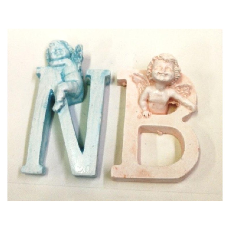 ---ALFABETO GESSO COLOR 10cm CON ANGELO [0141831-00.jpg]