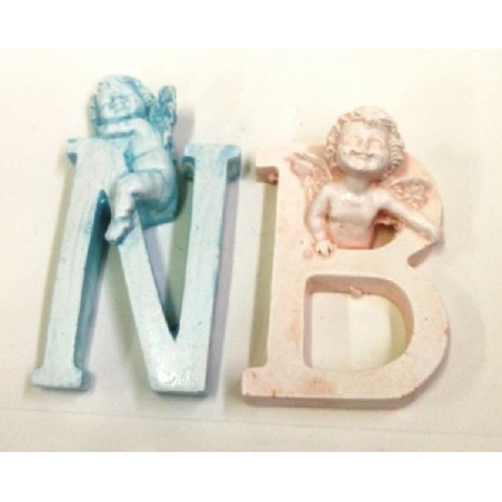 ---ALFABETO GESSO COLOR 10cm CON ANGELO [0141831-00.jpg]
