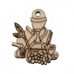 12pz APPLICAZ. LEGNO COMUNIONE 4cm [0142009-00.jpg]