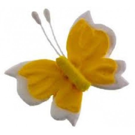FARFALLE GR. ADESIVE 5cm-12pz GIALLO [0142136-00.jpg]