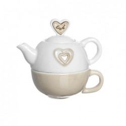 MINI TEIERA CERAMICA C/CUORE 11cm LA PARTE SOTTOSTANTE E	 UNA TAZZINA DA CAFFE GRANDE. [0142202-00.jpg]