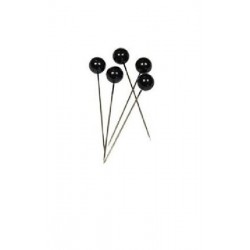 SPILLI TESTA-TONDA-100pz NERO [6060260-00.jpg]