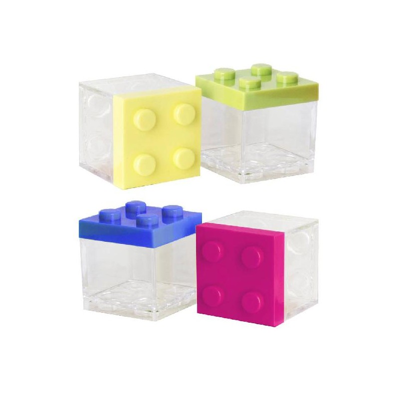 SCATOLA MATTONCINO LEGO 4 COLORI 5x5