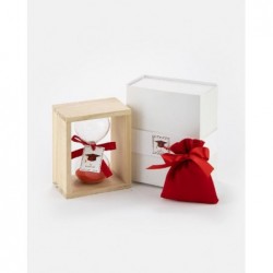 ---CLESSIDRA GRANDE ROSSA CORN.LEGNO 11x COMPRESO DI SACCHETTO x CONFETTI [0147037-00.jpg]