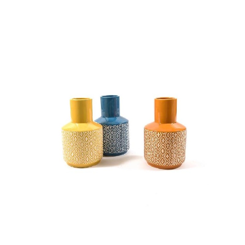 ---VASO FIORI CERAMICA BOHO CHIC 15x22cm [9020153-00.jpg]