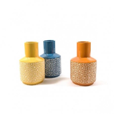 ---VASO FIORI CERAMICA BOHO CHIC 15x22cm [9020153-00.jpg]