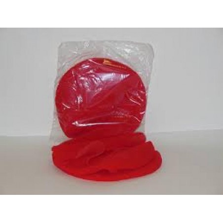 TULLE TONDO 23cm 100pz ROSSO [0142380-00.jpg]