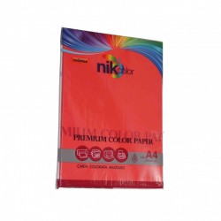 CARTA A4 200gr-100ff ROSSO NIK