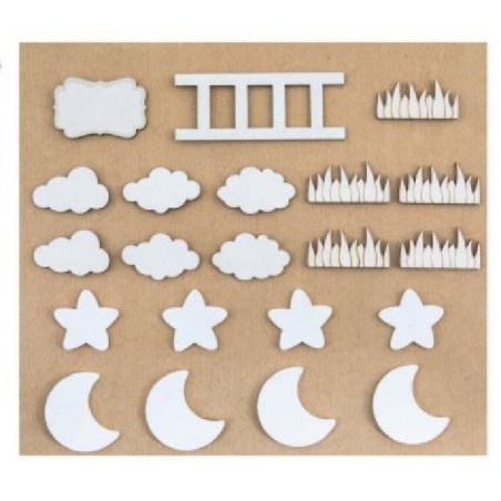 ---DECORAZIONI ADESIVE LUNA-STELLE 21pz [0142457-00.jpg]