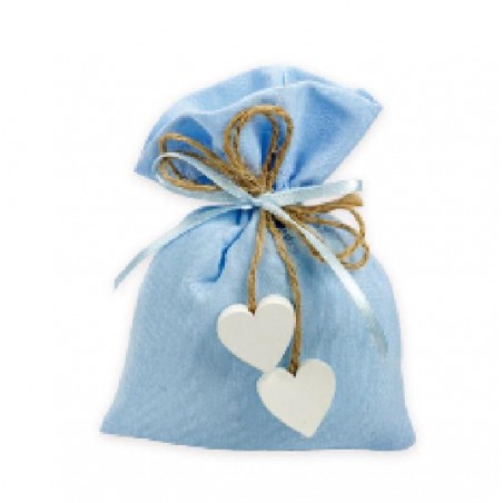 ---SACCHETTO COTONE NATURALE CELESTE 9x1 [0142505-00.jpg]