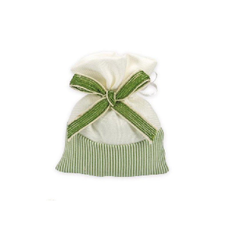 SACCHETTO COTONE C/FIOCCO VERDE [0142513-00.jpg]