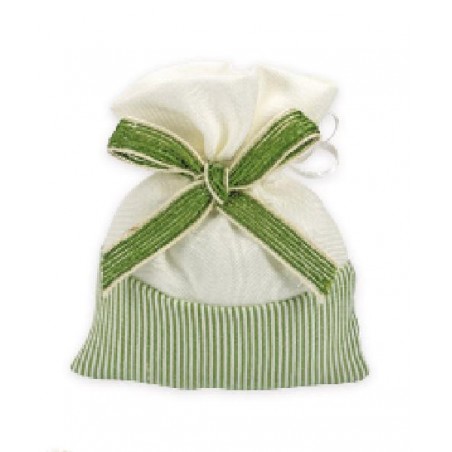 SACCHETTO COTONE C/FIOCCO VERDE [0142513-00.jpg]