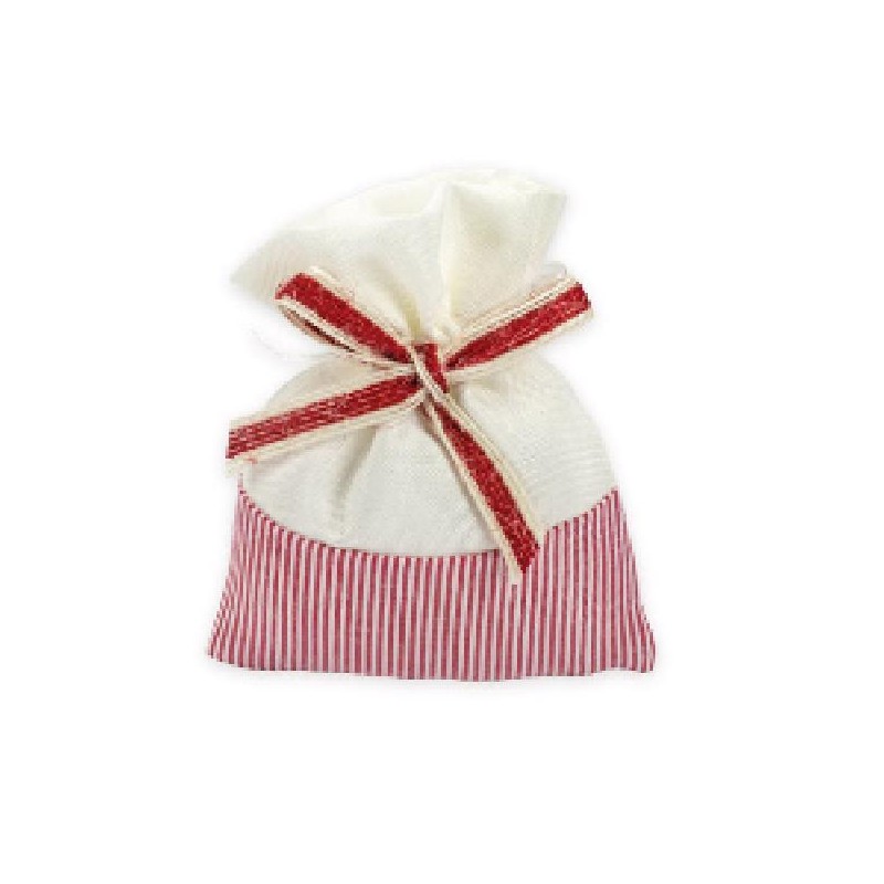 SACCHETTO COTONE C/FIOCCO ROSSO [0142514-00.jpg]