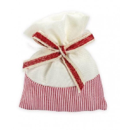 SACCHETTO COTONE C/FIOCCO ROSSO [0142514-00.jpg]