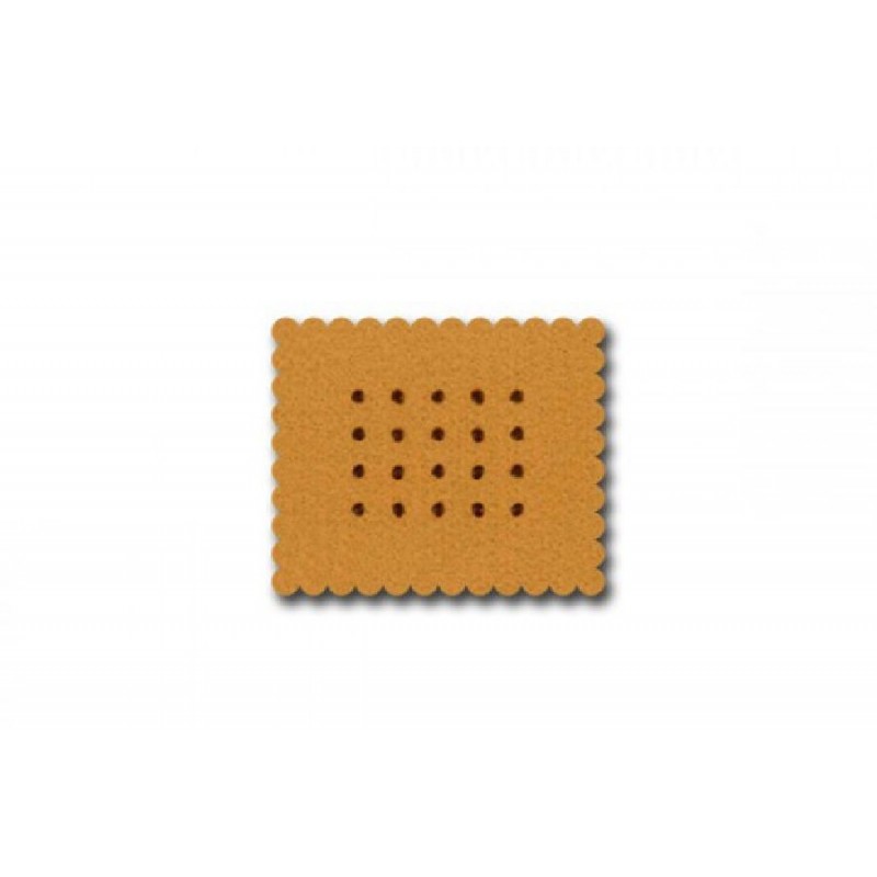 APPLICAZ. BISCOTTO RETT. 3cm BEIGE [0144686-00.jpg]