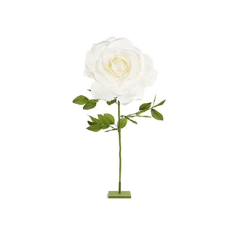 ---ROSA BIANCA CON STELO d500h1200mm [TONO29019-00.jpg]
