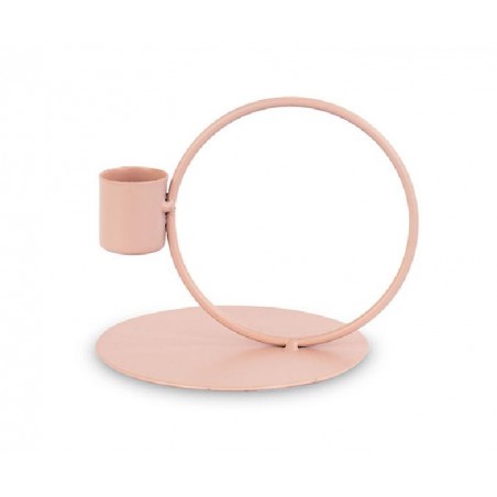 ---PORTACANDELA METALLO ROSA d95h200 [TONO29068-00.jpg]