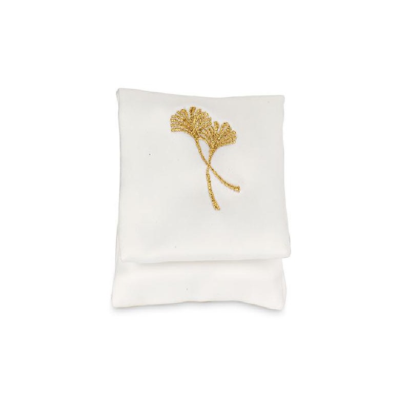 BUSTA RASO BIANCO C/GINGKOoro 6x8 [TONO29158-00.jpg]
