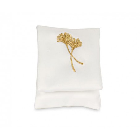 BUSTA RASO BIANCO C/GINGKOoro 6x8 [TONO29158-00.jpg]