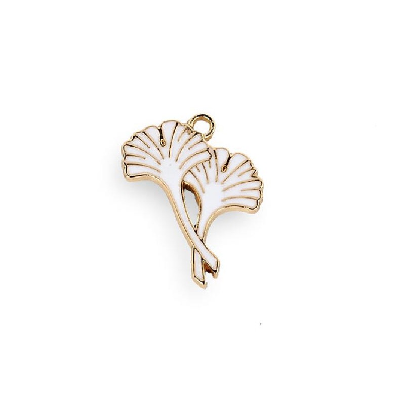 DECO FOGLIA GINGKO BIANCO/ORO [TONO29149-00.jpg]
