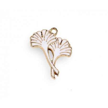 DECO FOGLIA GINGKO BIANCO/ORO [TONO29149-00.jpg]