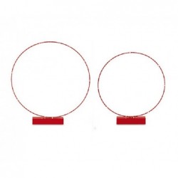 SET 2 CERCHI ROSSI CON LED d450h505 - d550h580 [TONO29135-00.jpg]