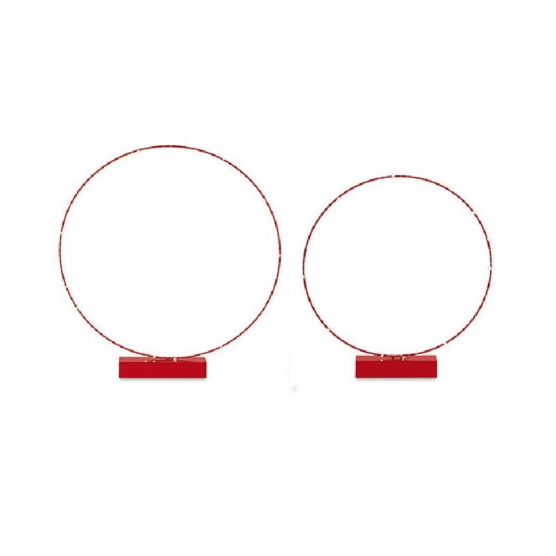 SET 2 CERCHI ROSSI CON LED d450h505 - d550h580 [TONO29135-00.jpg]