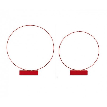 SET 2 CERCHI ROSSI CON LED d450h505 - d550h580 [TONO29135-00.jpg]