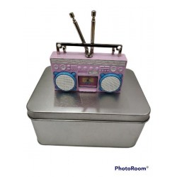 OROLOGIO METALLO RADIO CASSETTE 6x9 [4540SS22-00.jpg]