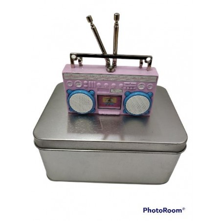 OROLOGIO METALLO RADIO CASSETTE 6x9 [4540SS22-00.jpg]
