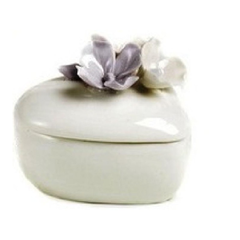 ---SCATOLA PORCELLANA CUORE C/FIORI 7cm [0145003-00.jpg]