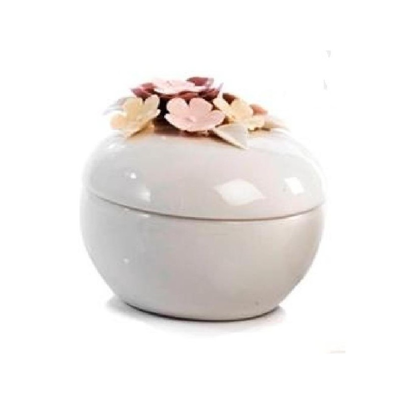 ---SCATOLA TONDA PORCELLANA FIORI d9-h8 [0145019-00.jpg]