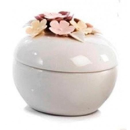 ---SCATOLA TONDA PORCELLANA FIORI d9-h8 [0145019-00.jpg]