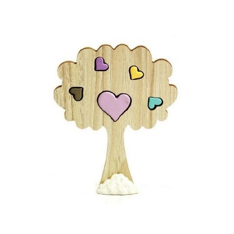 ALBERO LEGNO/CUORi PORC. COLOR 15cm [0145028-00.jpg]