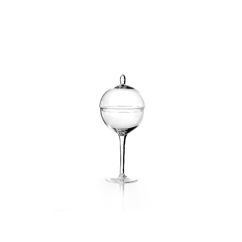 VASO IN VETRO CON COPERCHIO d24x54cm [0146014-00.jpg]