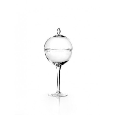 VASO IN VETRO CON COPERCHIO d24x54cm [0146014-00.jpg]