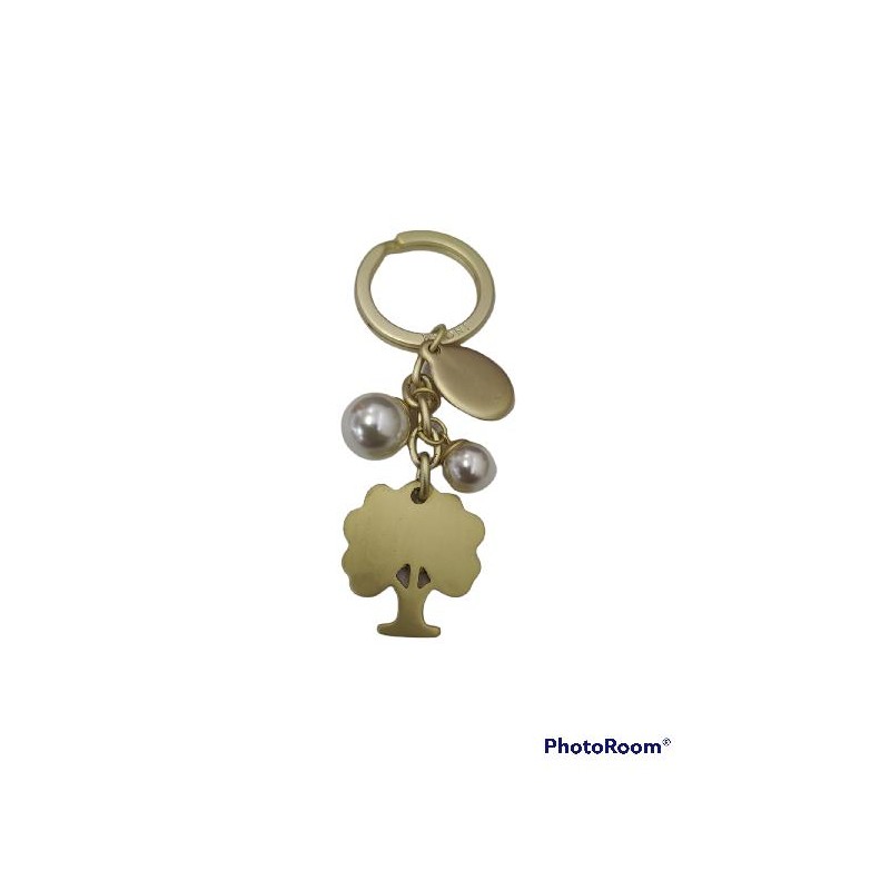 ---PORTACHIAVI ALBERO ORO OPACO+PERLE [0142218-00.jpg]