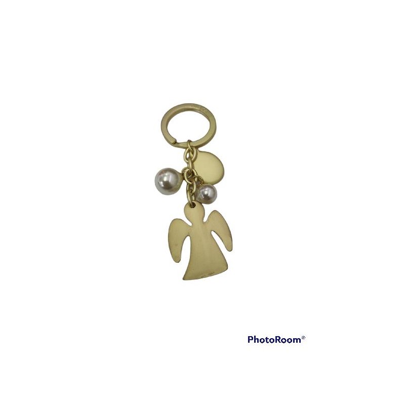 ---PORTACHIAVI ANGELO ORO OPACO+PERLE [0142222-00.jpg]