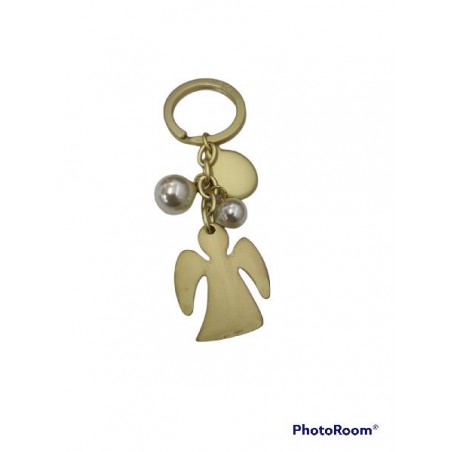 ---PORTACHIAVI ANGELO ORO OPACO+PERLE [0142222-00.jpg]
