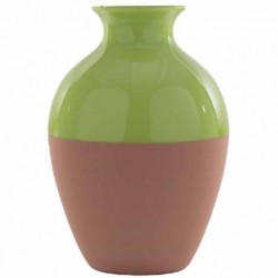 VASO IN VETRO VERDE-MARRONE d35x50cm [0146030-00.jpg]
