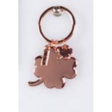 ---PORTACHIAVI ORO ROSA QUADRIFOGLIO [0147145-00.jpg]