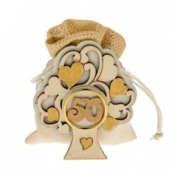 ---SACCHETTO 50 ANNIVERSARIO LEGNO 8cm [0180013-00.jpg]