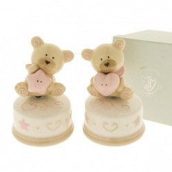 ---PALLINO ORSO CARILLON ROSA 2s-11cm COMPLETO DI SCATOLA REGALO [0141555-00.jpg]