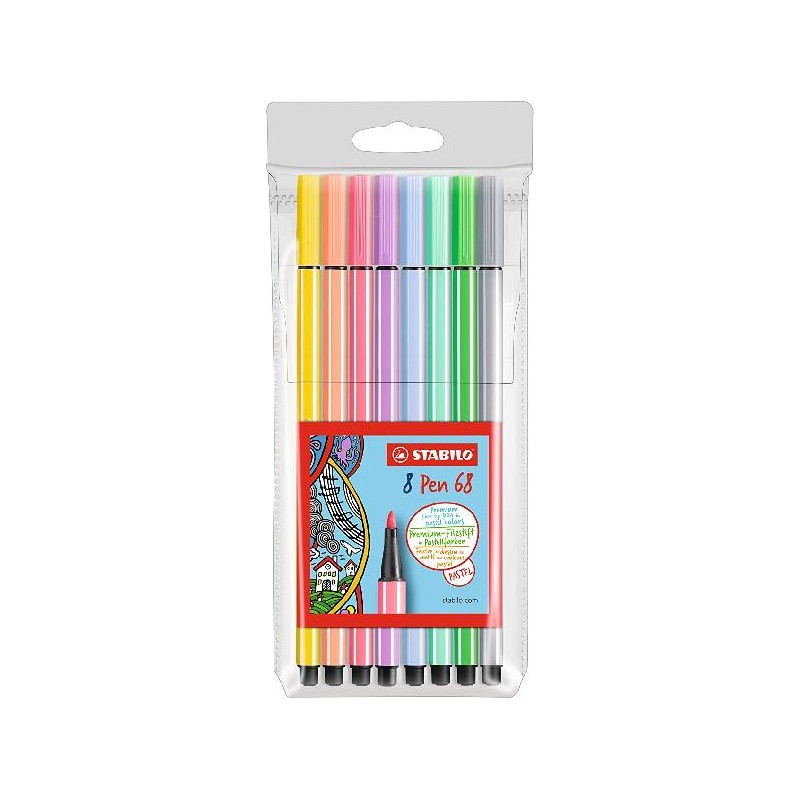 STABILO PEN 68 PASTELLO ast.8pz [1111616-00.jpg]