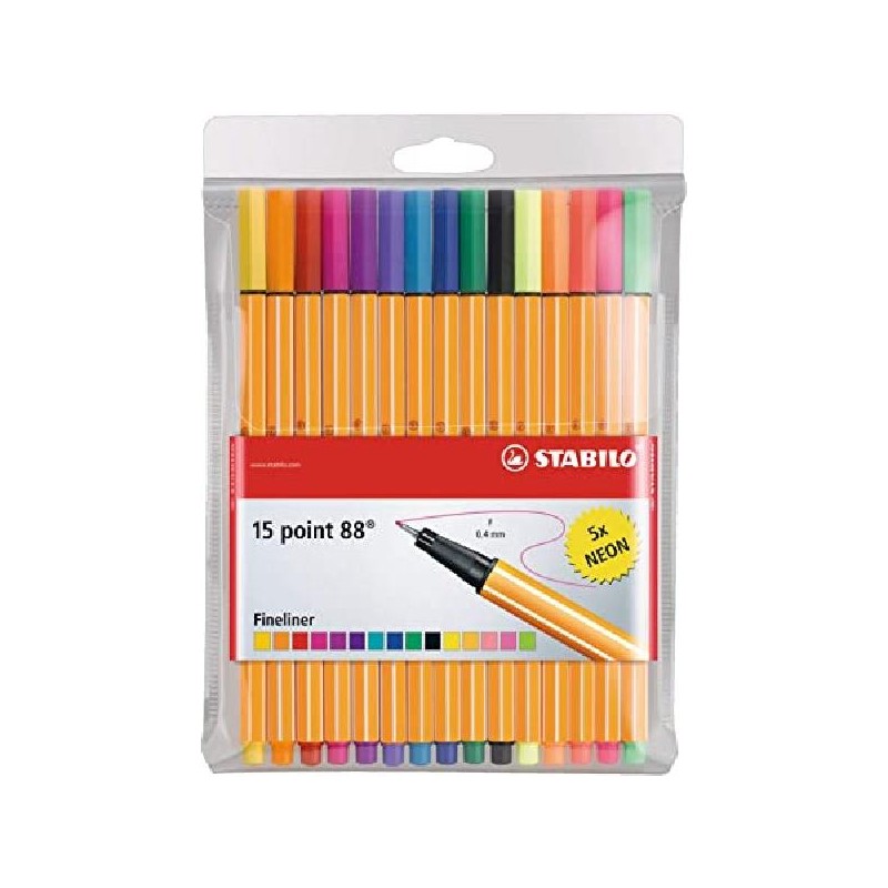 STABILO POINT 88 ast.15pz CON 5 FLUO [1111813-00.jpg]