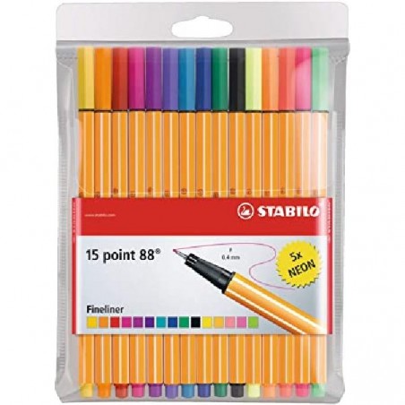 STABILO POINT 88 ast.15pz CON 5 FLUO [1111813-00.jpg]