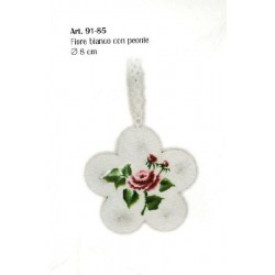FIORE METALLO BIANCO PEONIE 4pz [0149185-00.jpg]