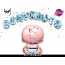 FOIL -BENVENUTO- CON BEBE	 40cm [8414146-00.jpg]