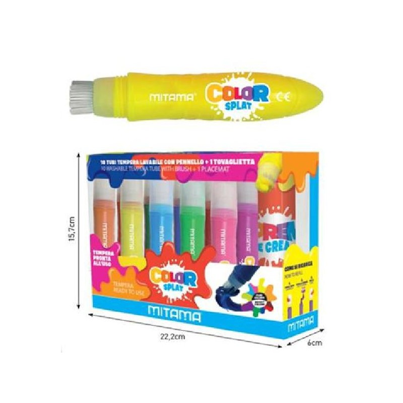 COLORSPLAT 10tubi TEMPERA 24ml+TOVAGLIET [8100110-00.jpg]